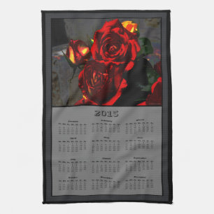 Kalender för trasa för 2015 giftro kökshandduk