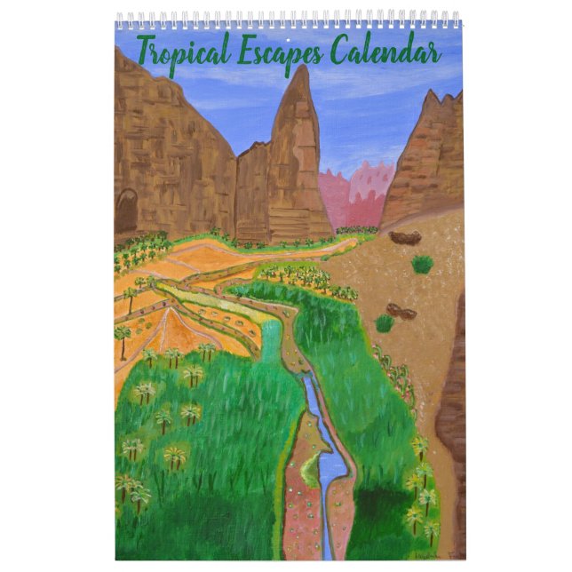 Kalender för Tropical Escapes (Omslag)