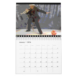 Kalender för trumpetboll [omväxlande design 4]