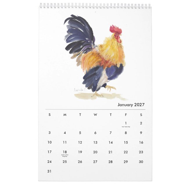 Kalender för Tuppar 2023 (Jan 2027)