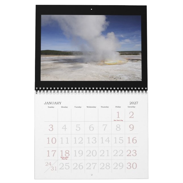 Kalender för US-nationalparker 2011 (Jan 2027)