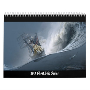 Kalender för vägg för 2013 spökefraktserie