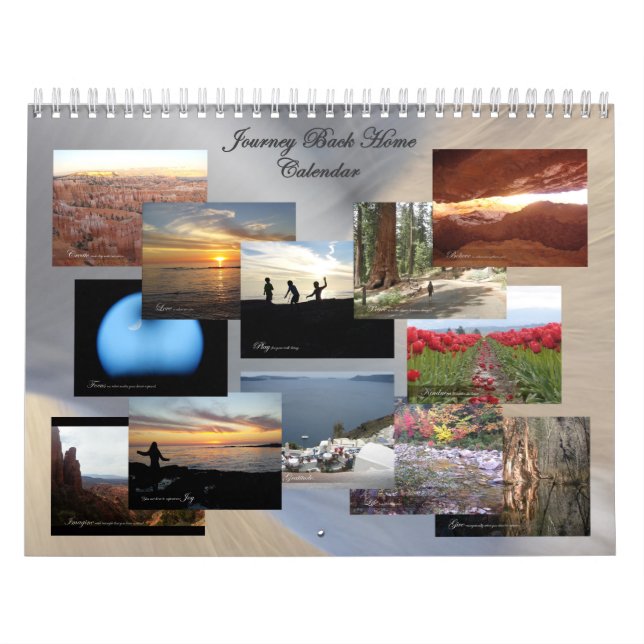 Kalender för vägg för resabaksidahem inspirera (Omslag)