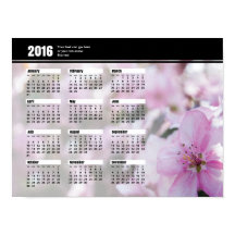 Kalender för vår Blommar 2016