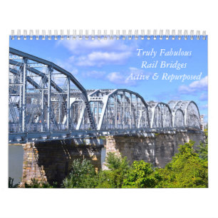 Kalender för verkligt Fabulous Rail Bridges Wall