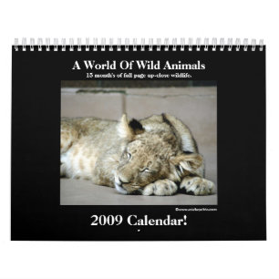 Kalender för vilddjur 2009!
