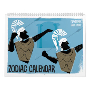 Kalender för zodiakdesign