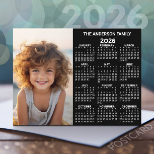 Kalender - Fotoårsvy - modern Fullt Vykort