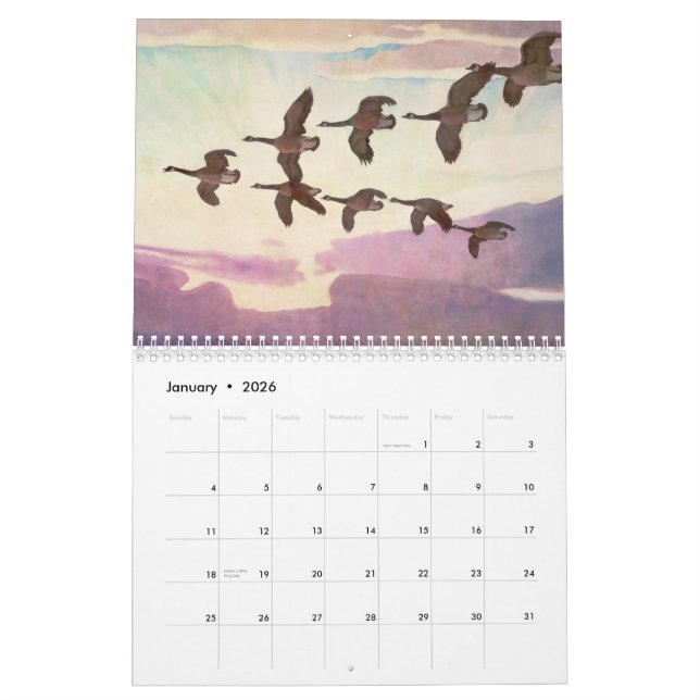 Kalender från Newell Convers Wyeth (Jan 2026)