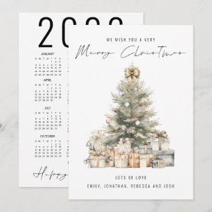 Kalender God jul Träd 2025 Julkort