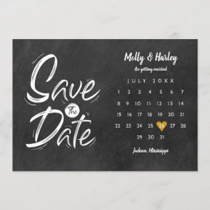 Kalender Guld Hjärtat Kritskrifta Spara Datum Inbjudningar