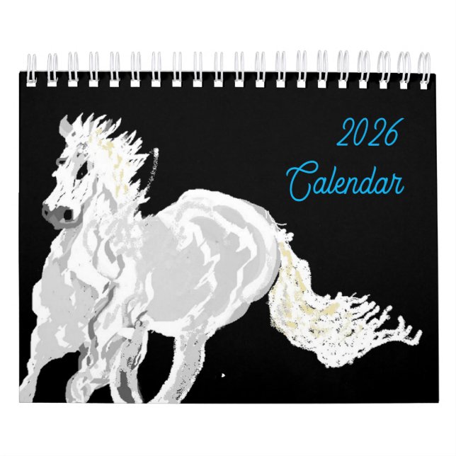 Kalender :  Hästar kärlek (Omslag)