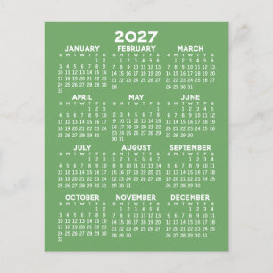 Kalender - Hela Året Grundläggande - Platt Ark Pap