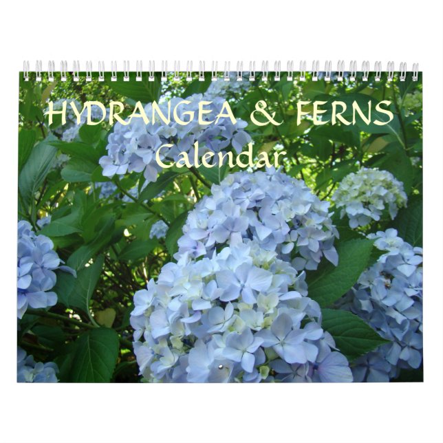 KALENDER HYDRANGEAS & ORMBUNKAR Kalender Gåvor (Omslag)