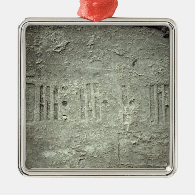 Kalender Julgransprydnad Metall (Framsidan)