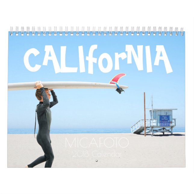 Kalender "Kalifornien" US ver. för 2018 MICAFOTO (Omslag)