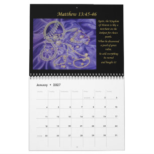 Kalender Kristen bibel konstverk