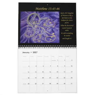 Kalender Kristen bibel konstverk