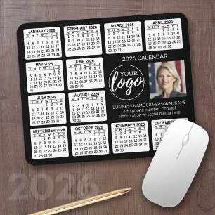 Kalender - logotyp, fotoföretag musmatta