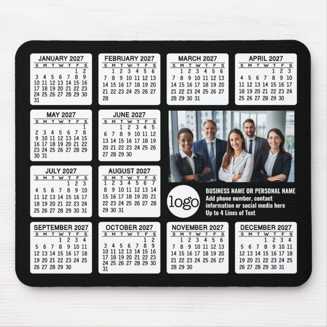 Kalender - logotyp, fotovärld musmatta (Framsidan)