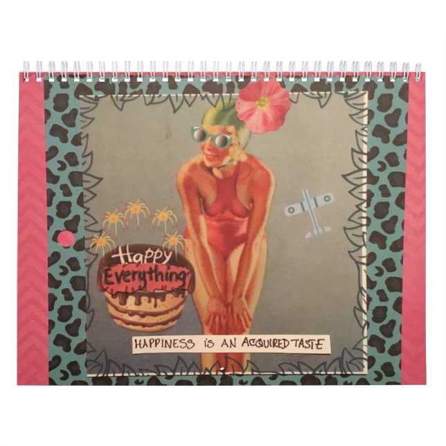 Kalender-lyckan för dåligaflickakonst är en fången kalender (Omslag)