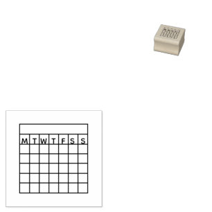 Kalender - måndag - start av mållivsmiljöspåraren stämpel
