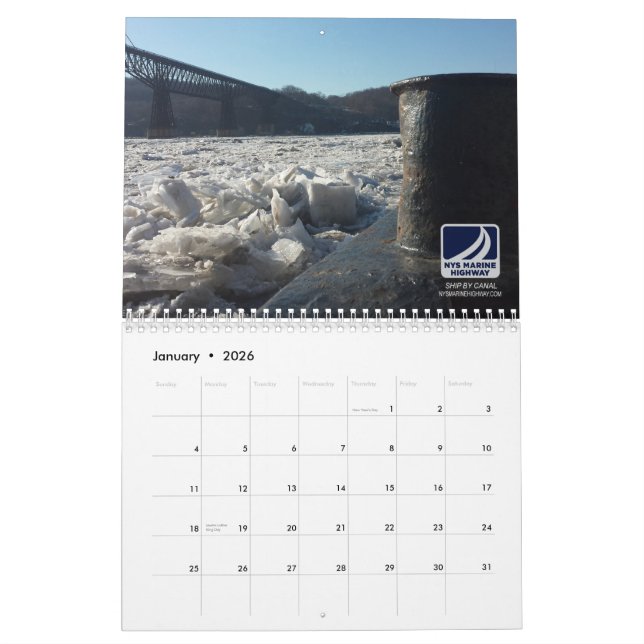 Kalender - marin- bogserbåtfartyg för NYS - 2015 (Jan 2026)
