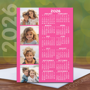 Kalender med 4 fotokollage vykort