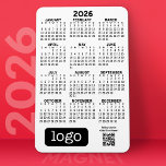 Kalender med Business Logotyp och QR-kod Magnet<br><div class="desc">Ett mycket användbart objekt för skola eller hemmet. Detta visar en fullt-årsvy för hela data. En kalender som skrivs ut på en magnet kombinerar praktisk användning med bekvämlighet och förvandlar en arbetsyta som är nödvändig till en verktyg för tidshantering. Den här nyskapande designen har en kalenderlayout för fullt eller månad...</div>