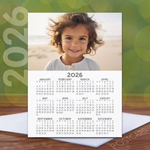 Kalender med foto - Fullt vy Vykort