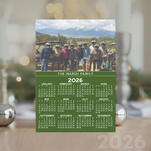Kalender med foto - helårsvy julkort