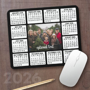 Kalender med foto i Center Black White Musmatta
