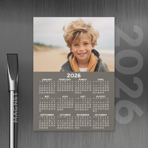 Kalender med foto - Magnetkort i Fullt