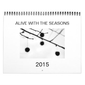 Kalender med hjälpsamma spetsar och säsongbilder