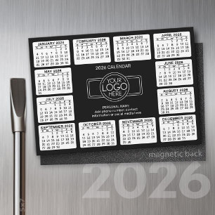 Kalender med logotypens kontaktinformation svart -