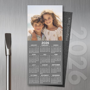 Kalender med Photo Fullt Year View Modern Minimal