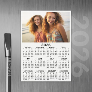 Kalender med Photo Fullt Year View Modern Minimal