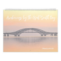 Kalender med soluppgång och gryfotografier