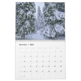 Kalender med vyer av Italien, Frankrike och Kalifo