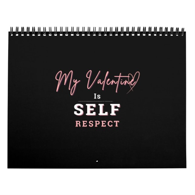 Kalender Min Valentine är Självrespekt och INTE... (Omslag)