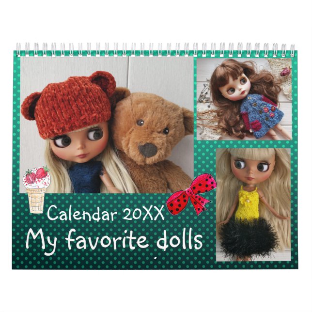 Kalender. Mina favoritdockor Kalender (Omslag)