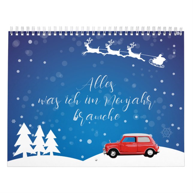 Kalender Mini Cooper Alles was brauche im Neujahr (Omslag)