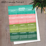Kalender - modern abstrakt rand mönster vykort<br><div class="desc">En kalender med trendigets moderna abstrakt. För avancerade användare kan du gå till det avancerade designområdet och ändra färg för kalendern.</div>