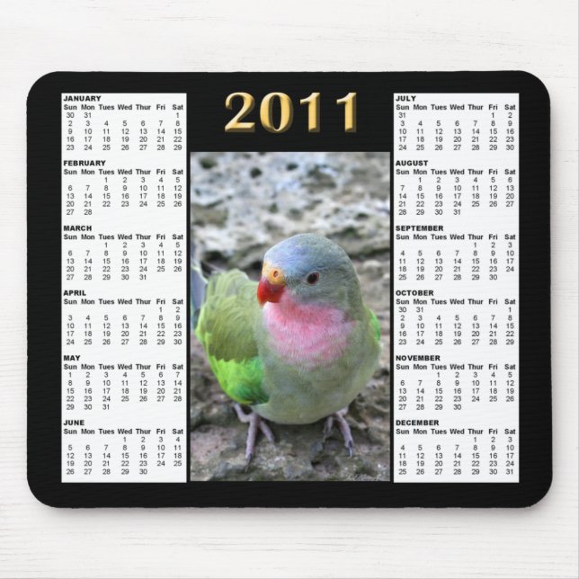 Kalender Mousepad för Princess Mekaniskt säga Musmatta (Framsidan)
