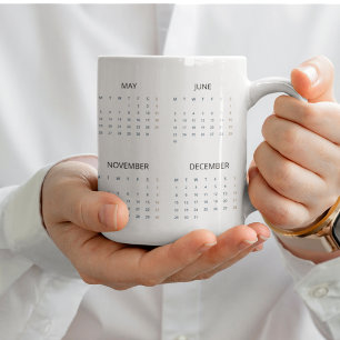 Kalender Mugg 2025 Snyggt och funktion Jumbo Mugg
