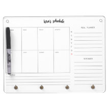 Kalender och måltidsplanering för akryl veckovis v
