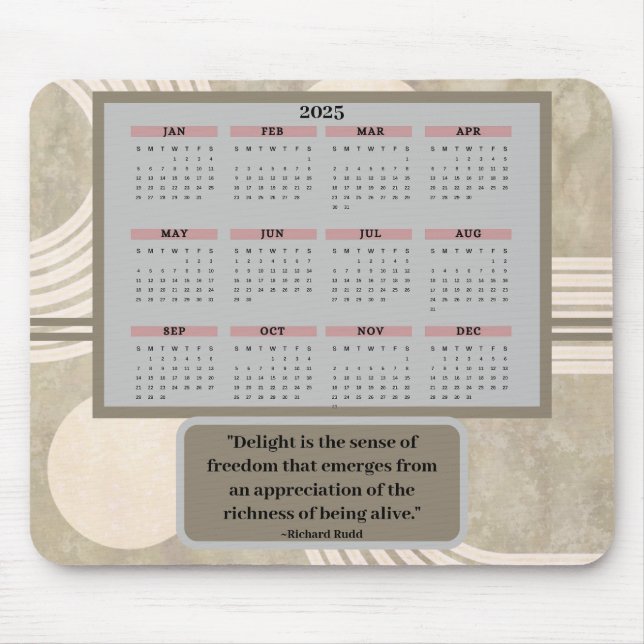 Kalender och offert Mousepad Musmatta (Framsidan)