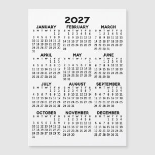 Kalender över fullt vy - grundläggande magnetkort magnetisk inbjudningskort