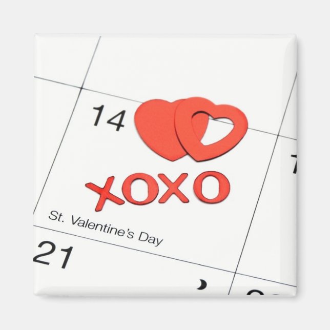 Kalender över hörselmagnet magnet (Framsidan)