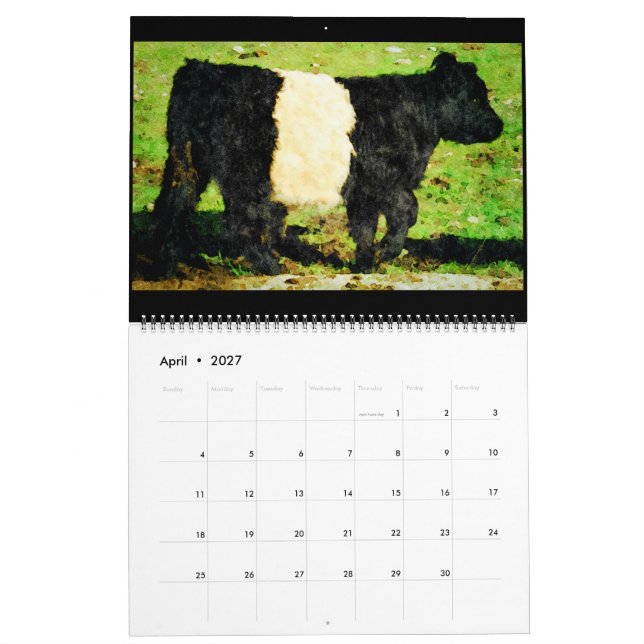 Kalender över målarfärg för nötboskap (Apr 2027)